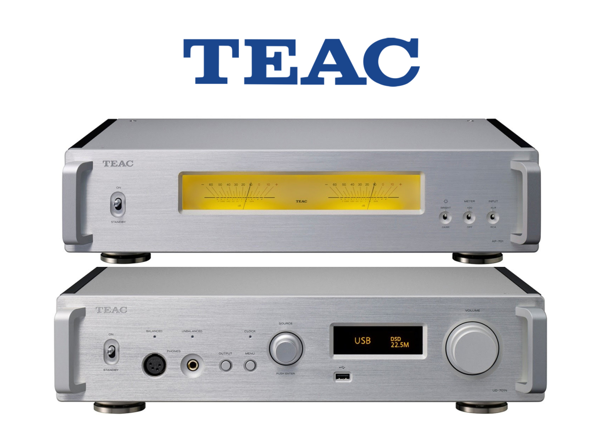 TEAC Corporation анонсировал полноразмерные компоненты в серии Reference – стерео усилитель мощности AP-701 и USB ЦАП/сетевой плеер UD-701N.