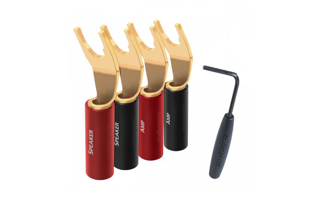 AudioQuest SureGrip 100 Multi-Size Spade Gold