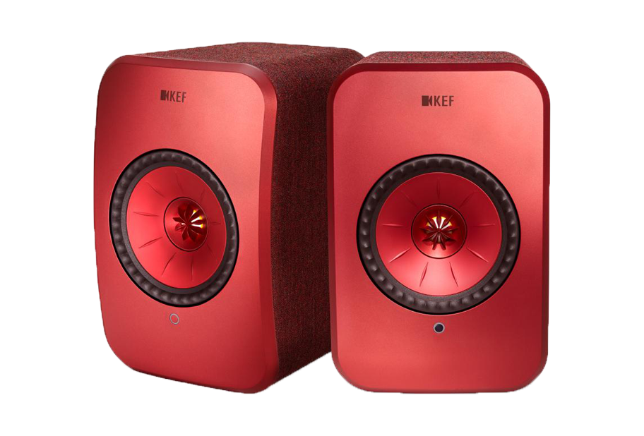 KEF LSX Maroon