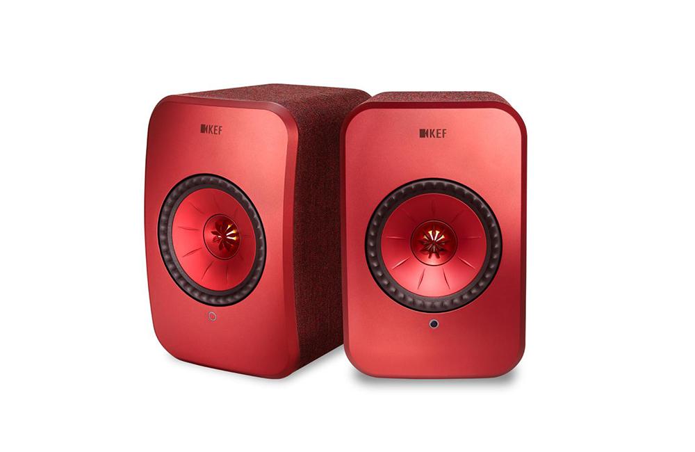 KEF LSX Maroon