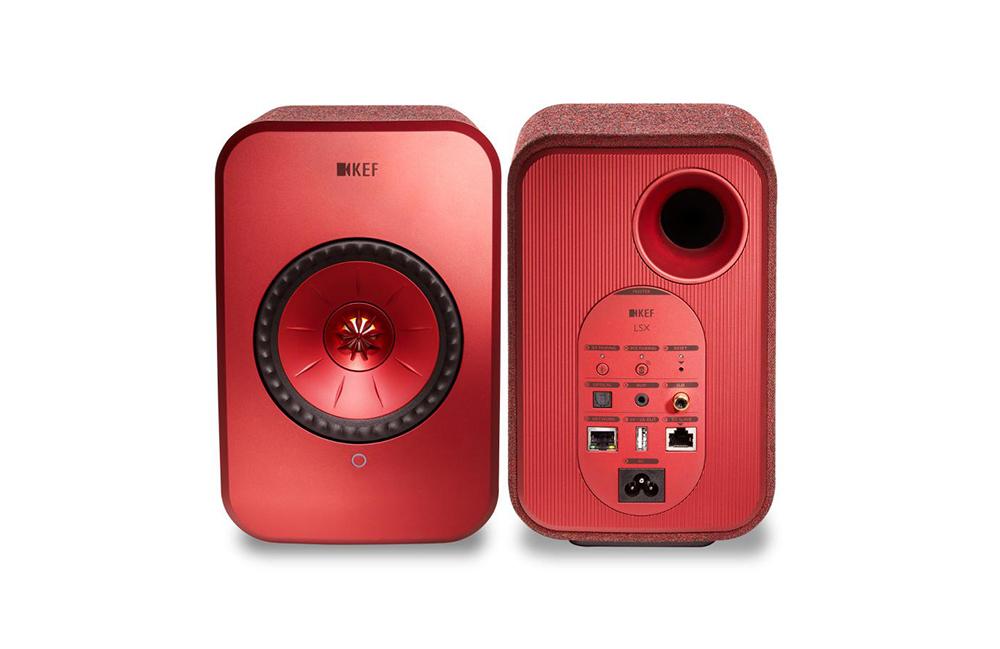 KEF LSX Maroon