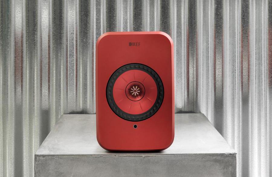 KEF LSX Maroon