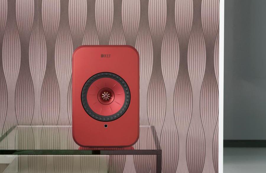 KEF LSX Maroon