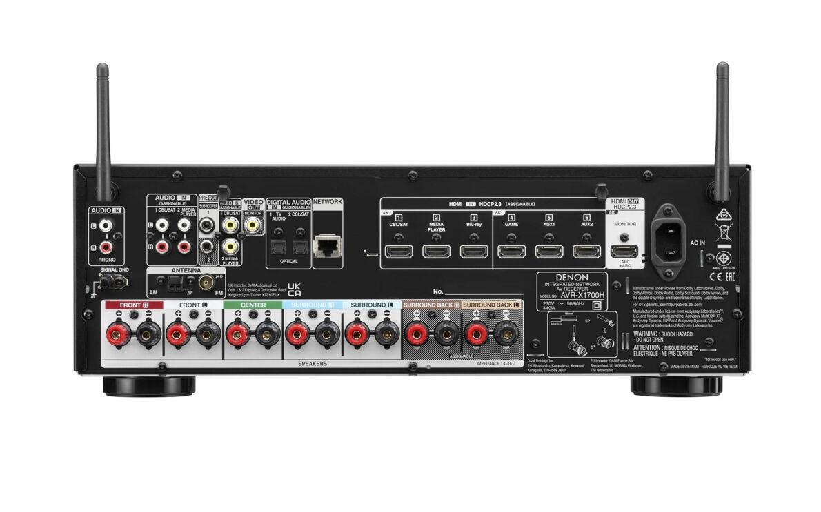 Denon AVR-X1700H Black